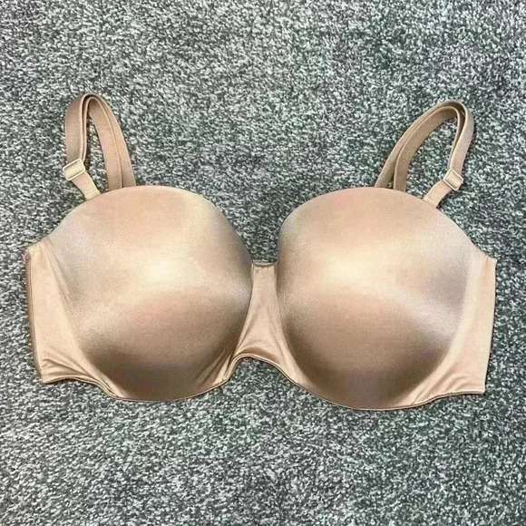 BODY BY VICTORIA Lightly Lined Smooth Strapless / strap Bra 36DD - Picture 6 of 13